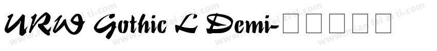 URW Gothic L Demi字体转换